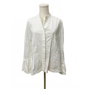 Derek Lam Elegant White Button-Up Blouse